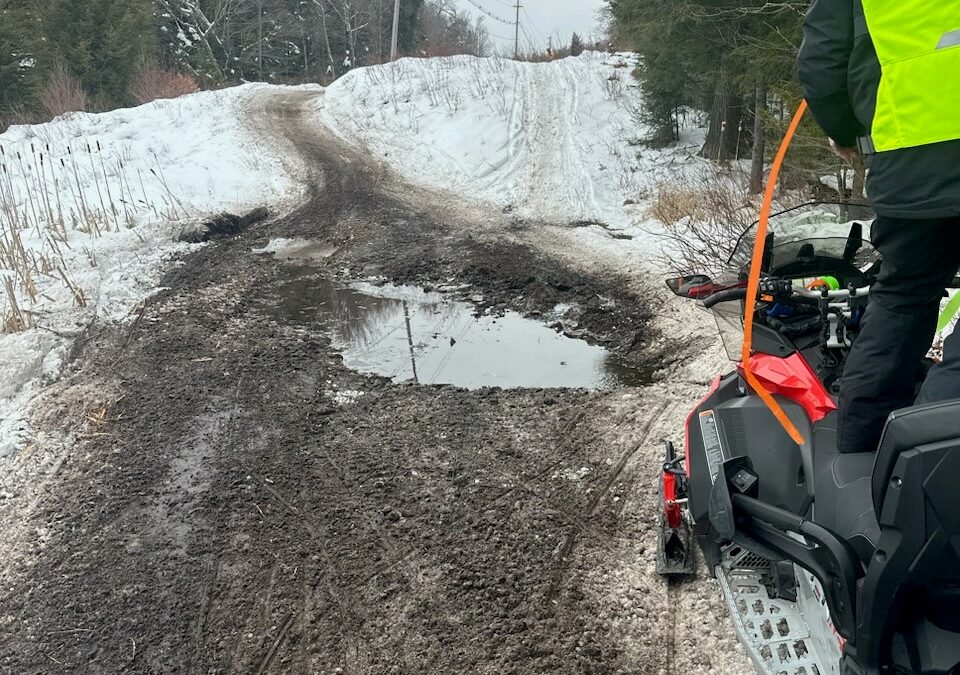 We still have snow – about 18″ base and light Snow today